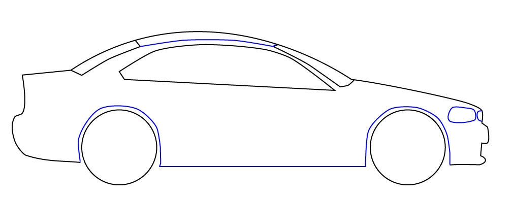 Draw car step 5