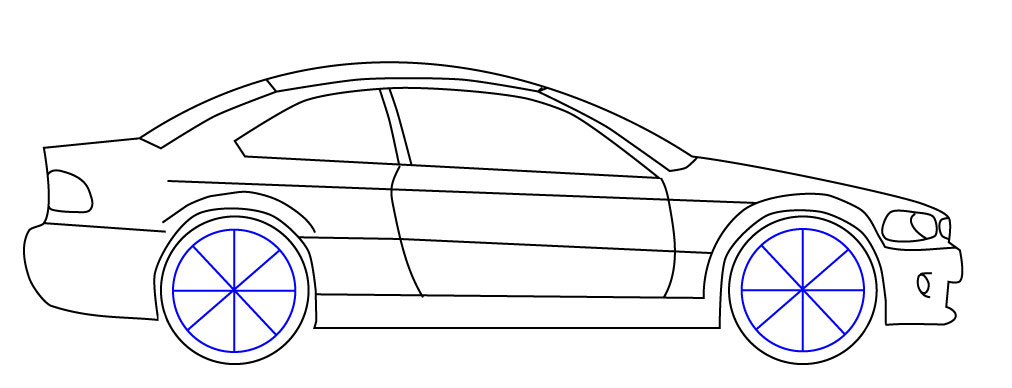 Draw car step 7