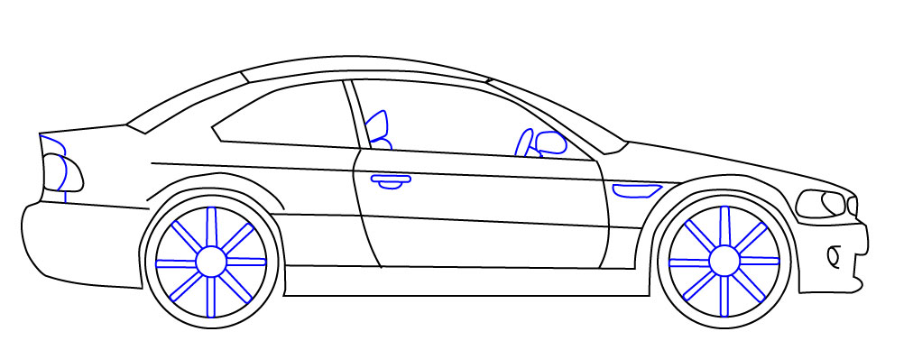 Draw car step 8